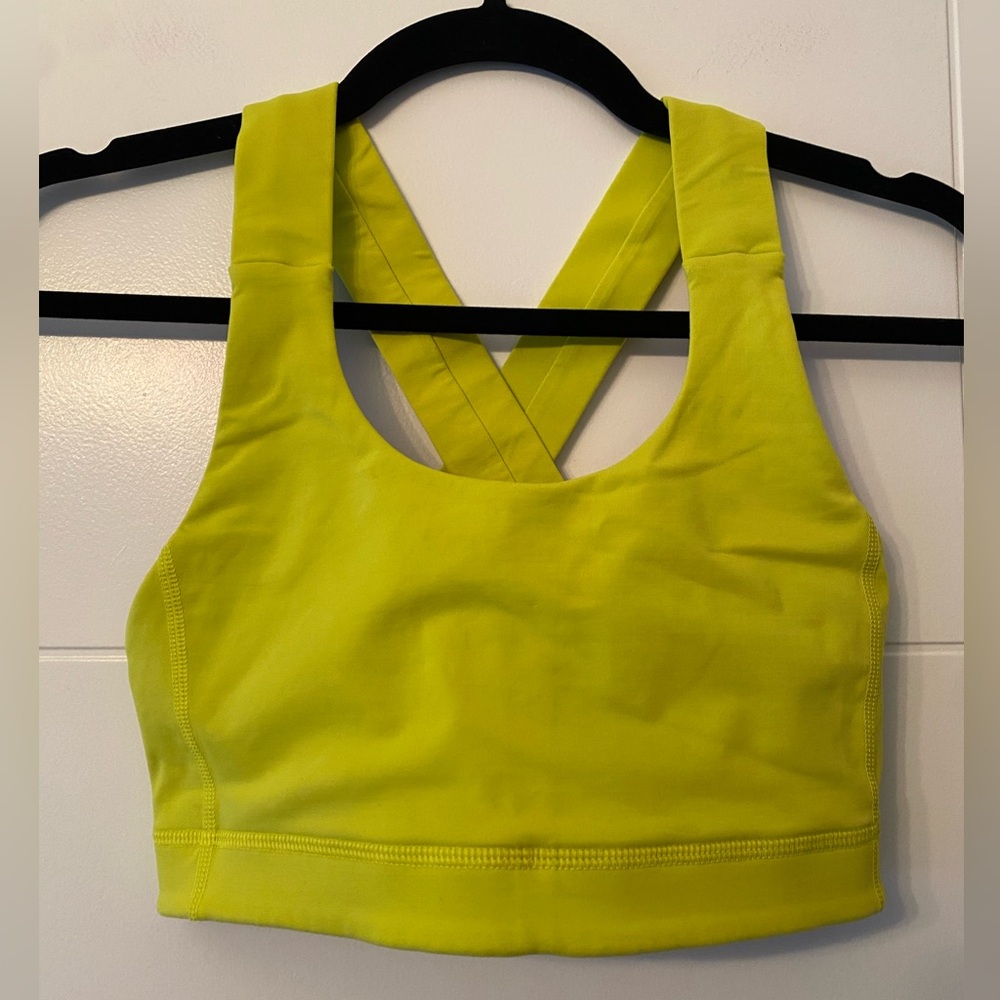 LULULEMON- Yellow Sports Bra